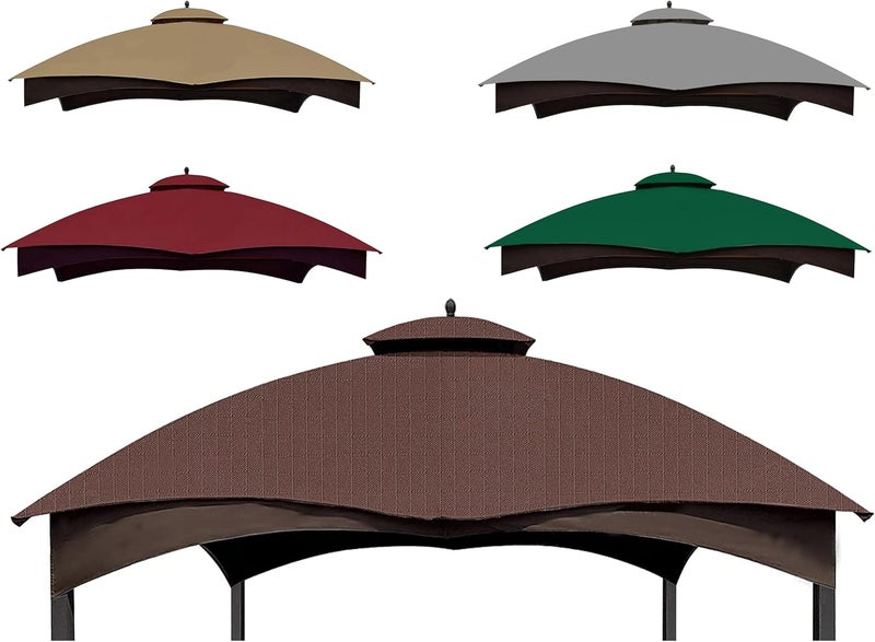 SCOCANOPY Brown Ripstop Replacement Top for Lowe's Allen Roth 10X12 Gazebo Model #GF-12S004B-1/ GF-12S004BTO - Image 1